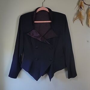 Vintage purple peplum style blazer